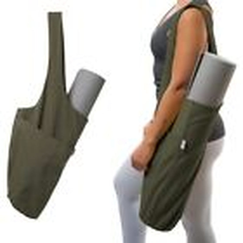 Yoga Mat Bag | Tote Yoga Bag | Sling Yoga Tote Olivine Green