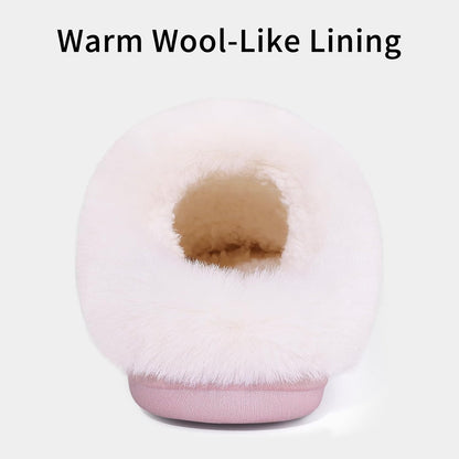 Women's Cozy Chenille House Slippers with Fleece Lining, Memory Foam, and Versatile Indoor/Outdoor Soles