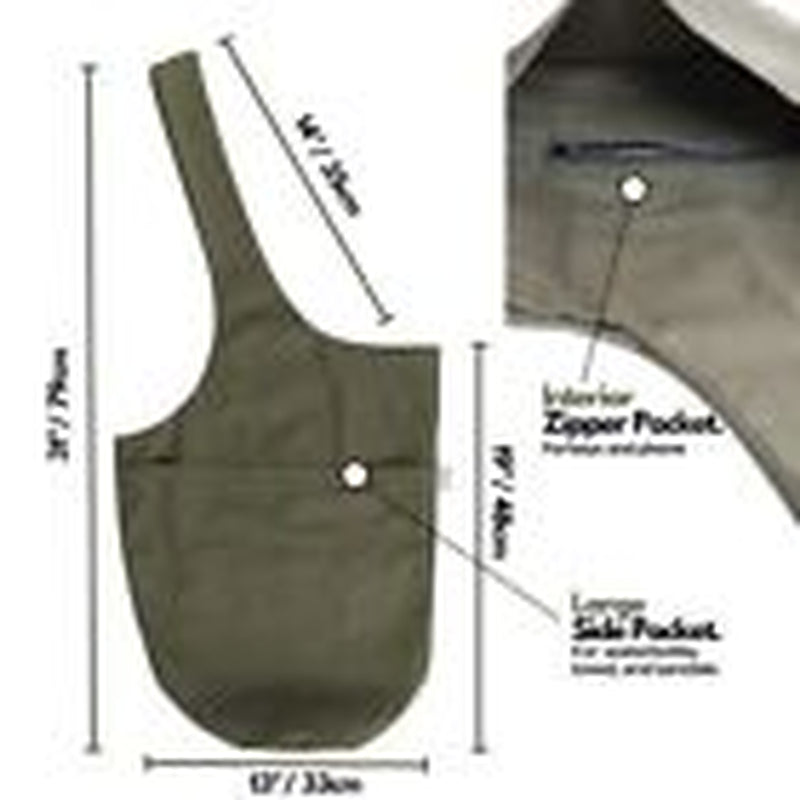 Yoga Mat Bag | Tote Yoga Bag | Sling Yoga Tote Olivine Green